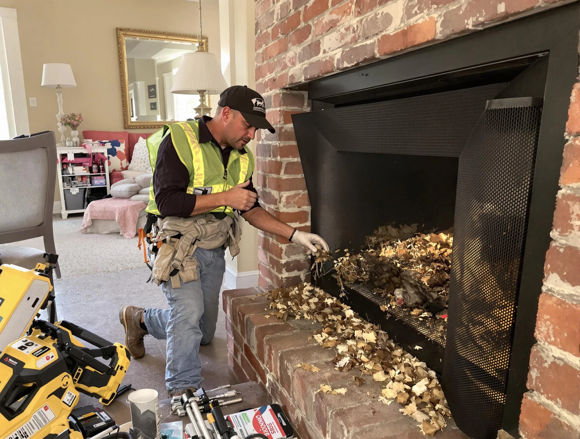 Safe screening installation by Scottsdale Chimney Sweep in Scottsdale, AZ