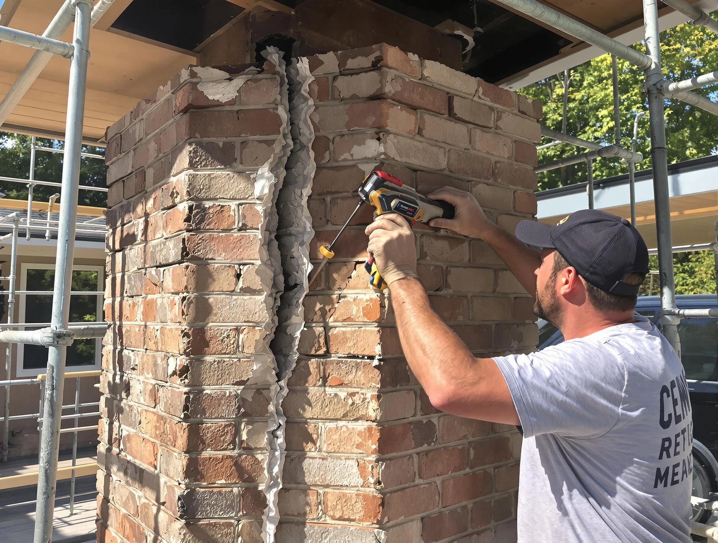Scottsdale Chimney Sweep technician performing chimney repair in Scottsdale, AZ