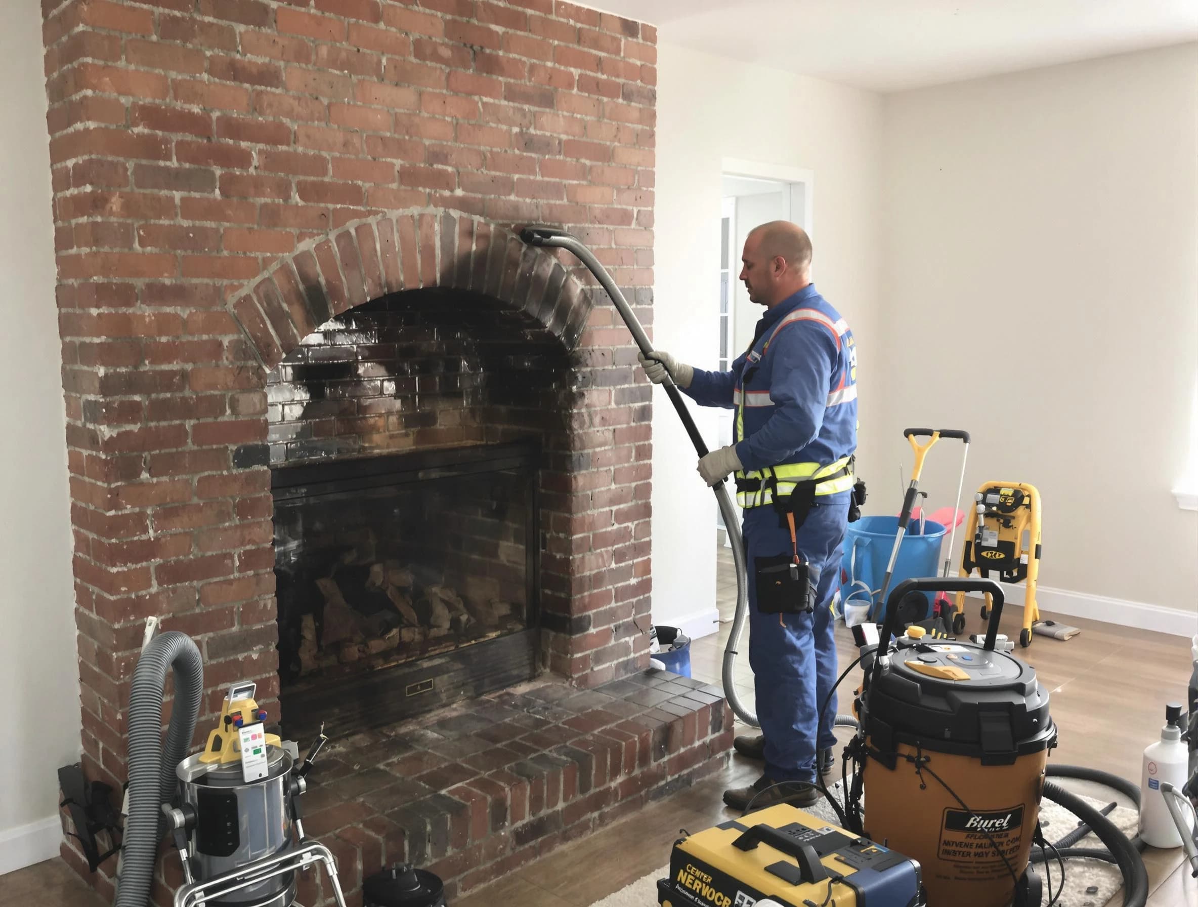 Scottsdale Chimney Sweep expert performing detailed chimney sweep in Scottsdale, AZ