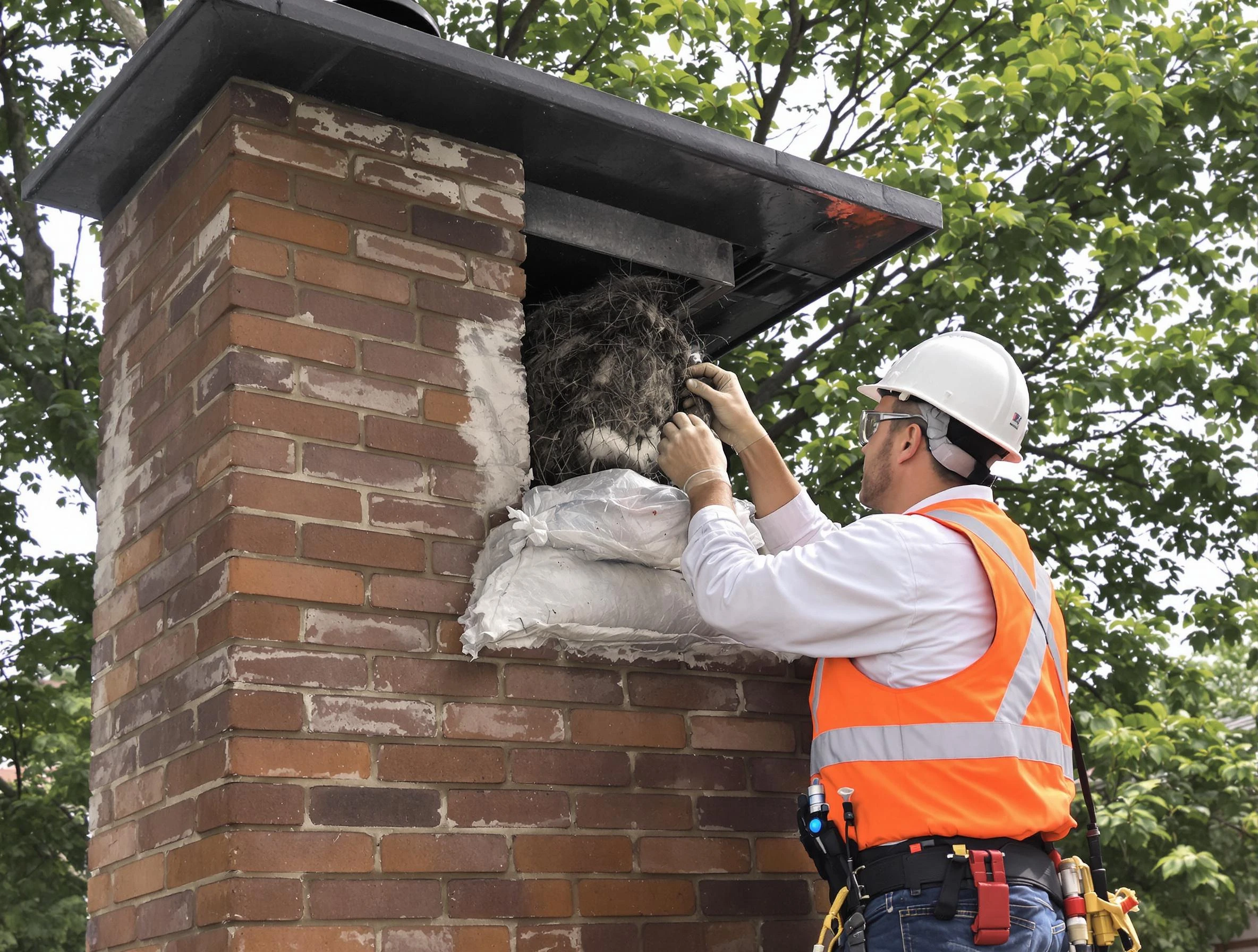 Humane removal of debris and animals by Scottsdale Chimney Sweep in Scottsdale, AZ