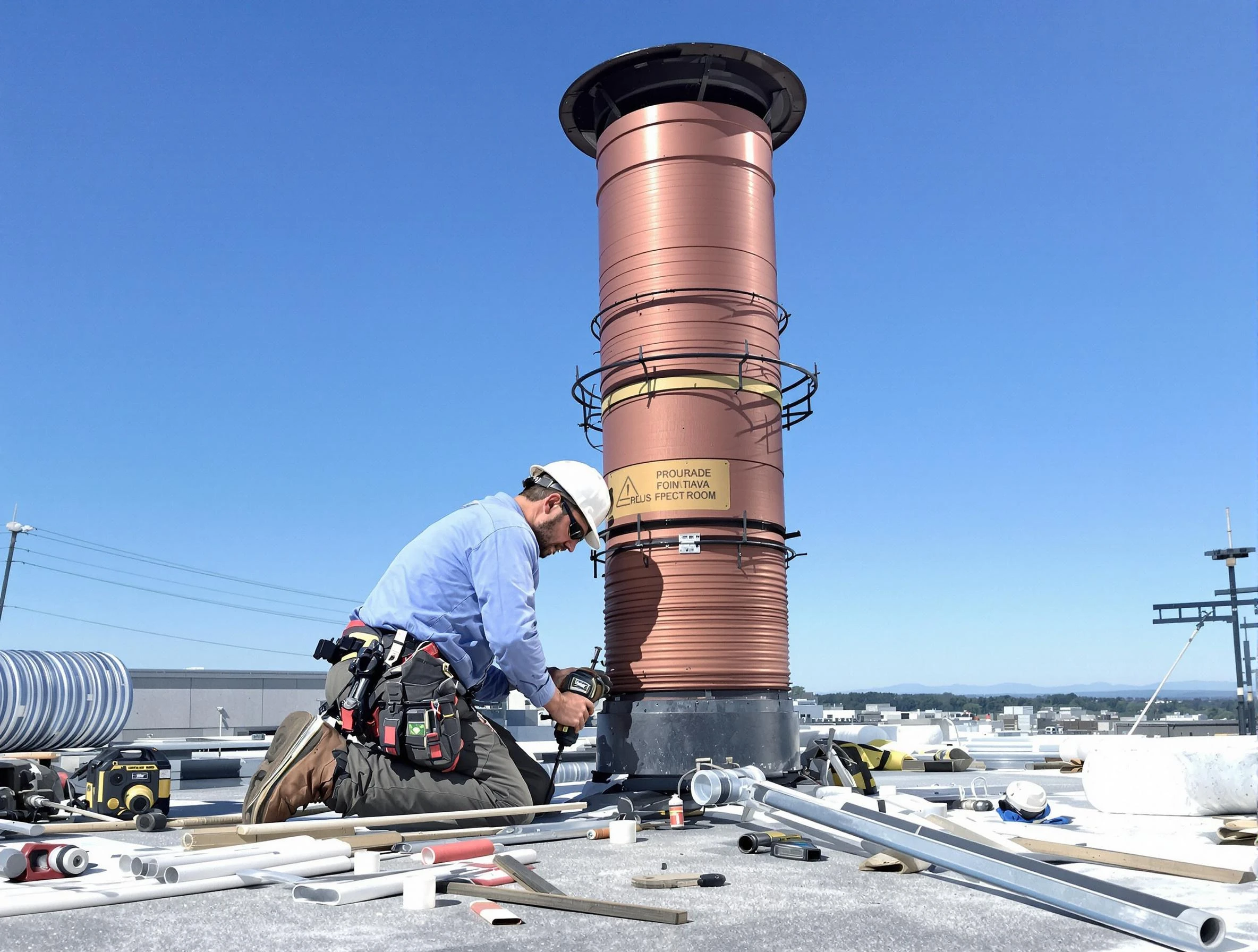 Installed chimney liner by Scottsdale Chimney Sweep in Scottsdale, AZ