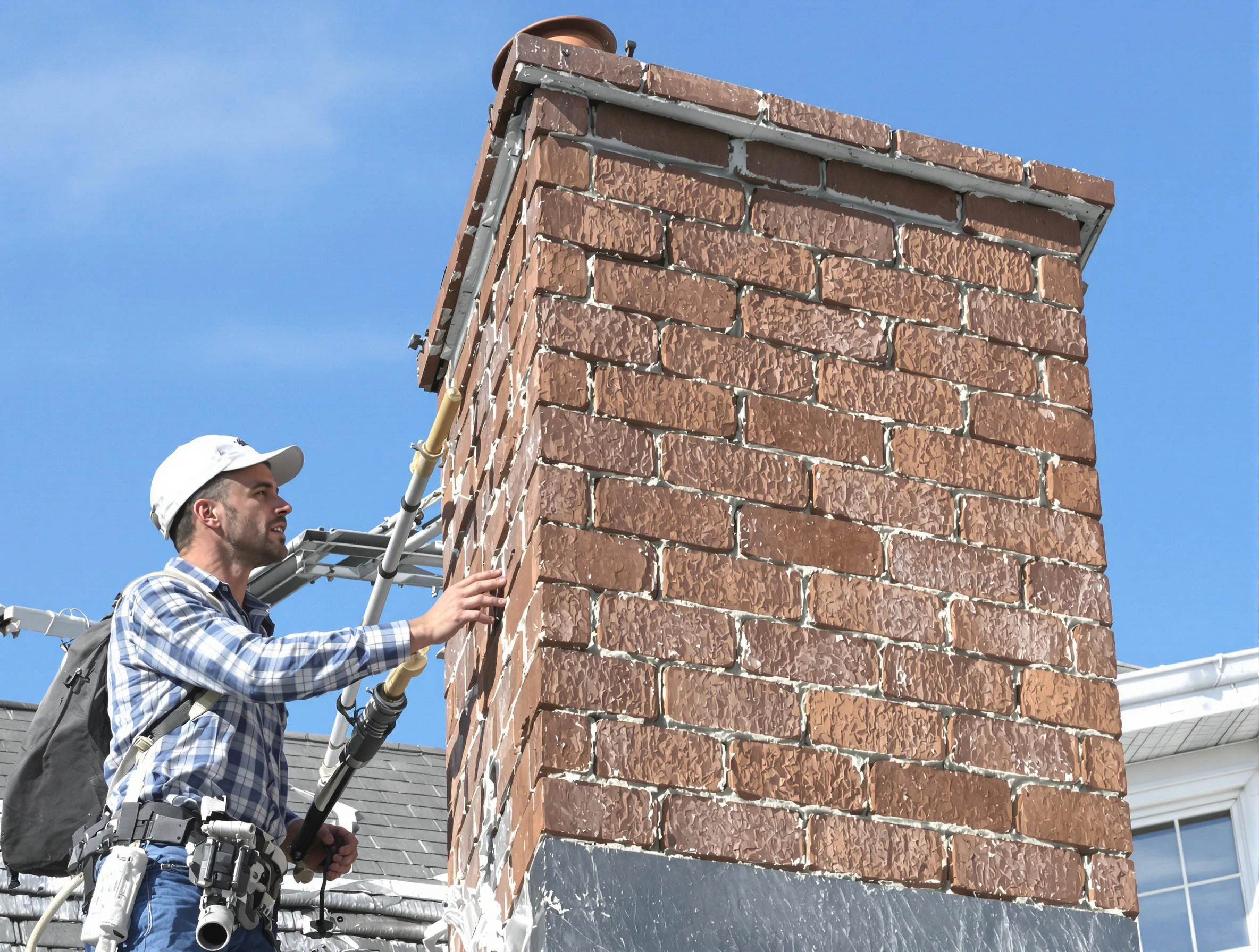 Brickwork for a chimney rebuild by Scottsdale Chimney Sweep in Scottsdale, AZ