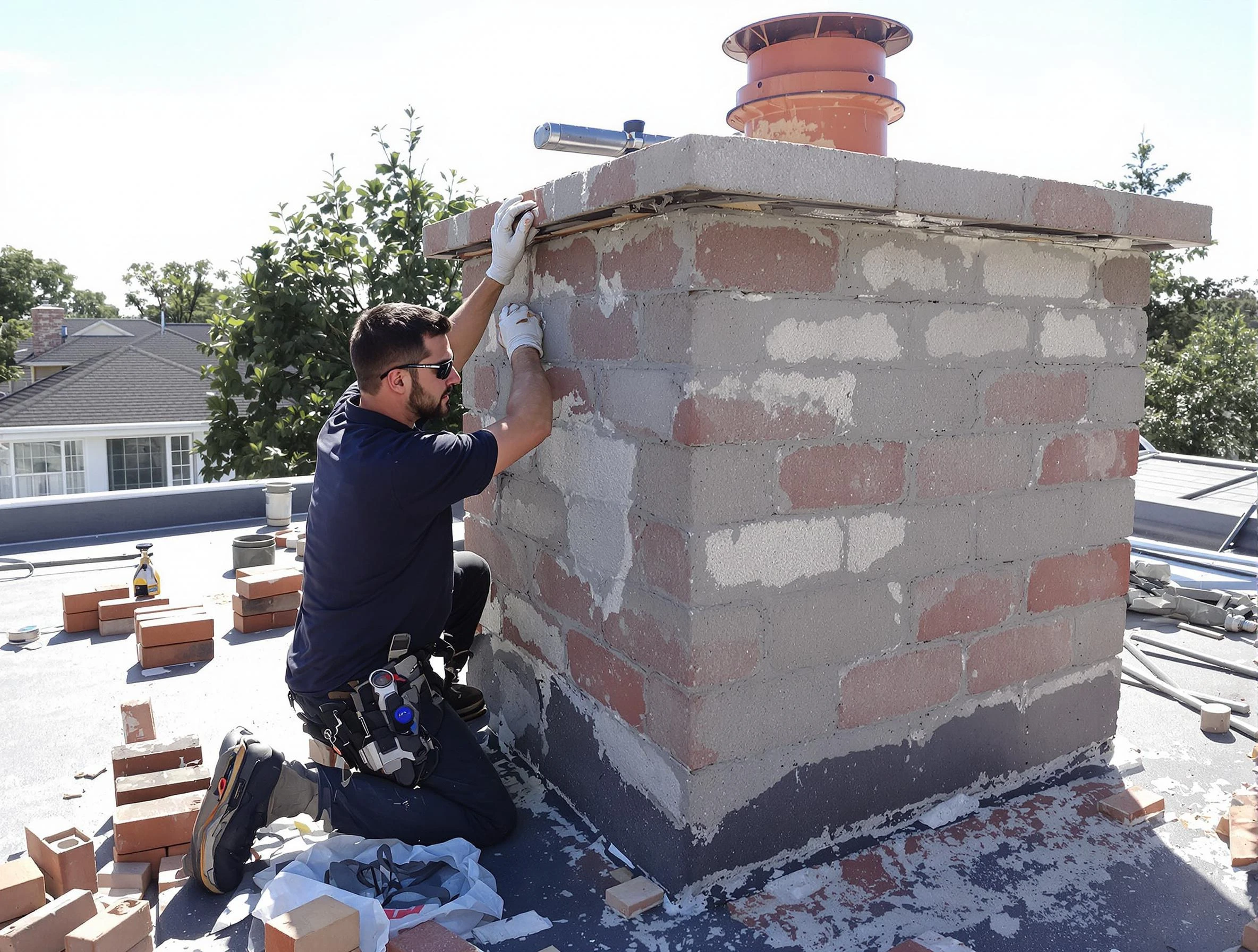 Advanced chimney repair process by Scottsdale Chimney Sweep in Scottsdale, AZ
