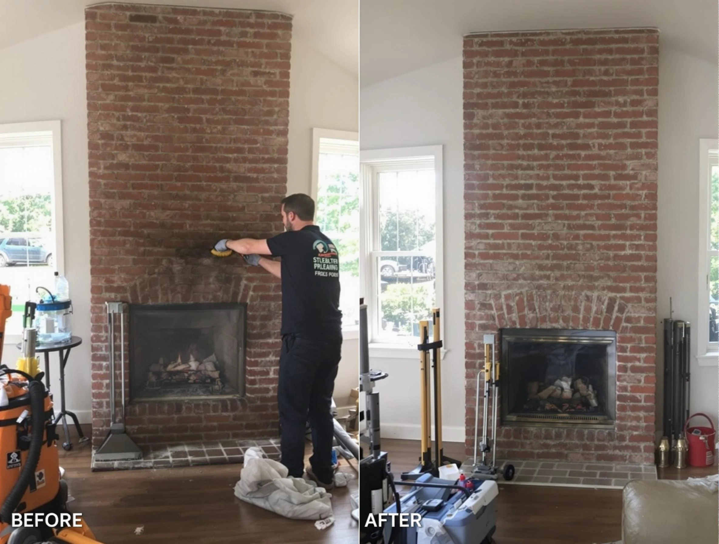 Finished chimney sweeping service by Scottsdale Chimney Sweep in Scottsdale, AZ