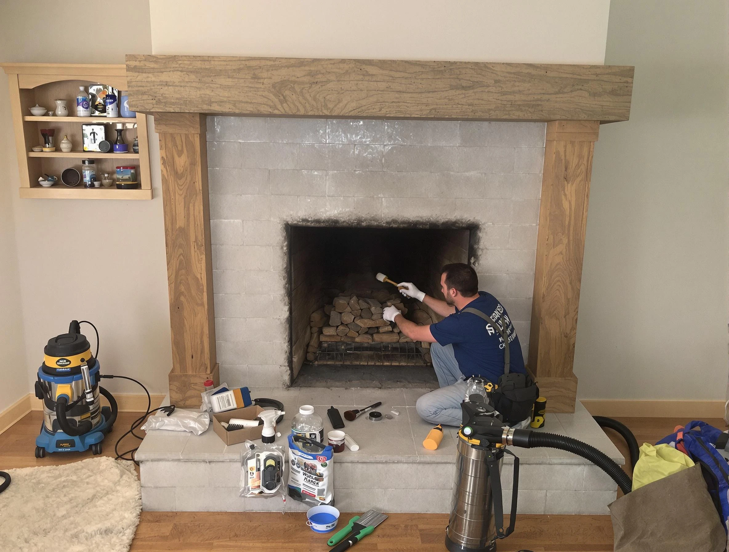 Detailed creosote removal process by Scottsdale Chimney Sweep in Scottsdale, AZ