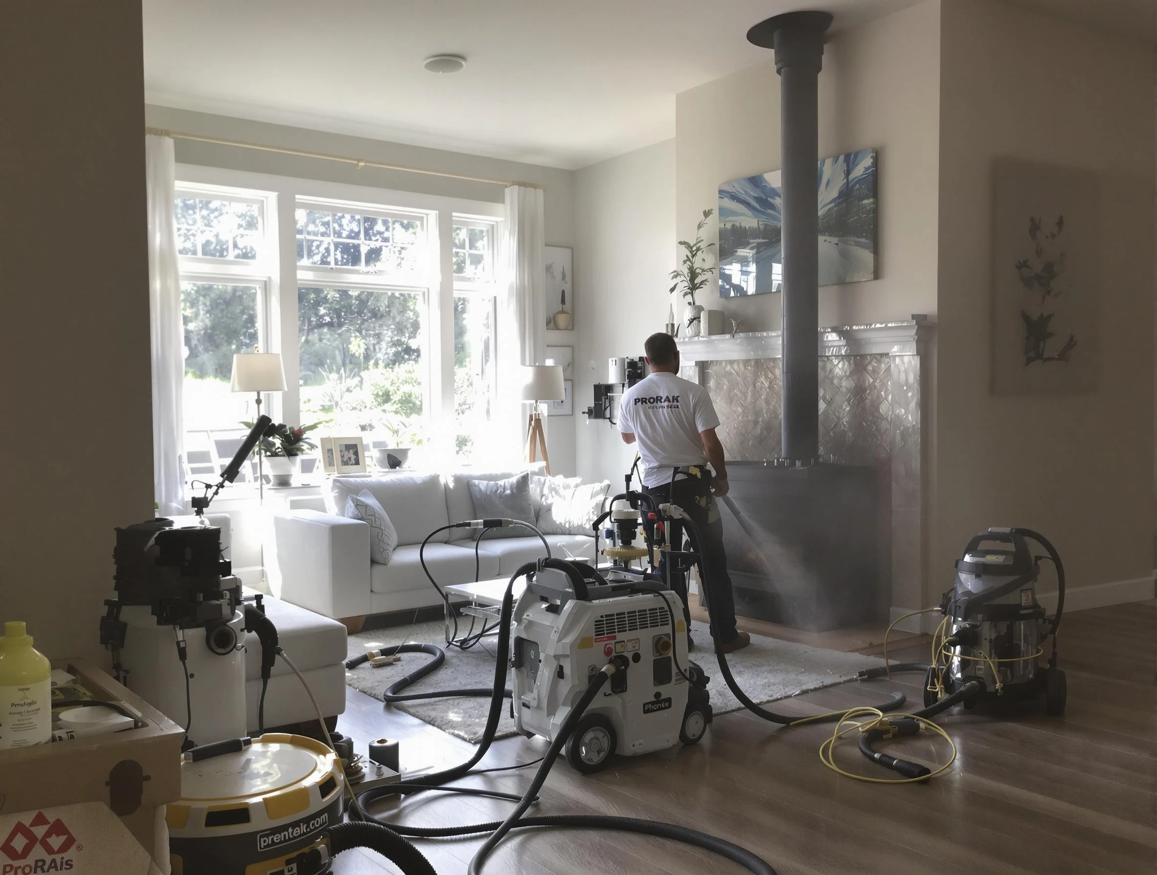 Soot removal service by Scottsdale Chimney Sweep for a fireplace in Scottsdale, AZ